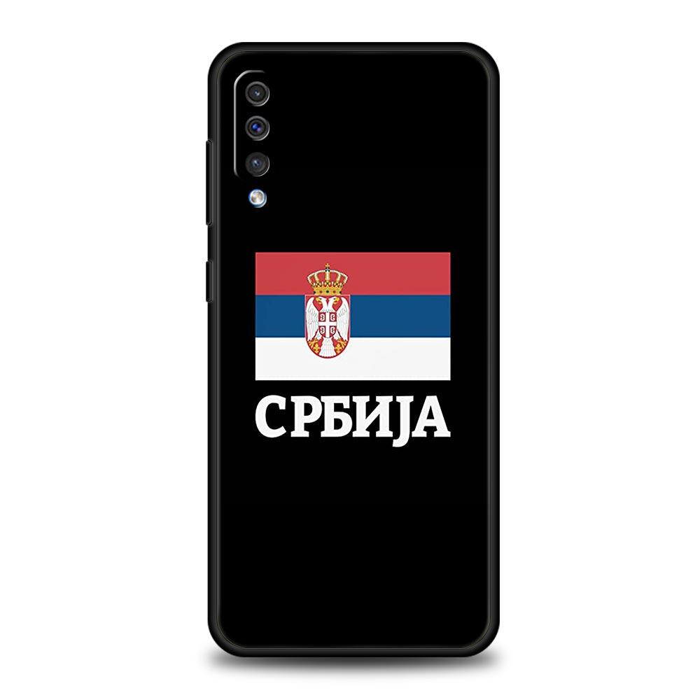Serbia Flag Phone Case For Samsung Galaxy A12 A14 A32 A50 A70 A20E A20S A10 A10S A22 A30 A40 A34 A54 A42 A52 5G A02S A04s Cover