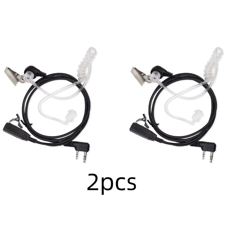 Air Acoustic Tube 2 Pin PPT Earpiece for Walkie Talkie Headset Radio Throat Mic Microphone Baofeng UV-5R UV82 BF888S Accessories