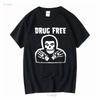 Misfits Drogenfrei T-Shirt 80er Punk Rock Vintage Schwarz 1717 vintage Gewaschen Mode Stilvoll Atmungsaktiv Streetwear Grafik