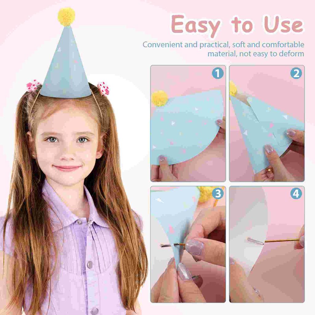 16 Pcs Clothing Birthday Hat Child Grad Cap Tassel Paper Graduation Photo Booth Props