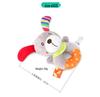 BBSKY Plush Rabbit Baby Rattle and Squeeze Toy
