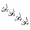 4Pcs 1/8 Violin Fine Tuners Nickel-Plated Steel Micro Tuners for Erhu And Kids Violin Easy-Install String Adjusters Beginner Violin Tuning Kit