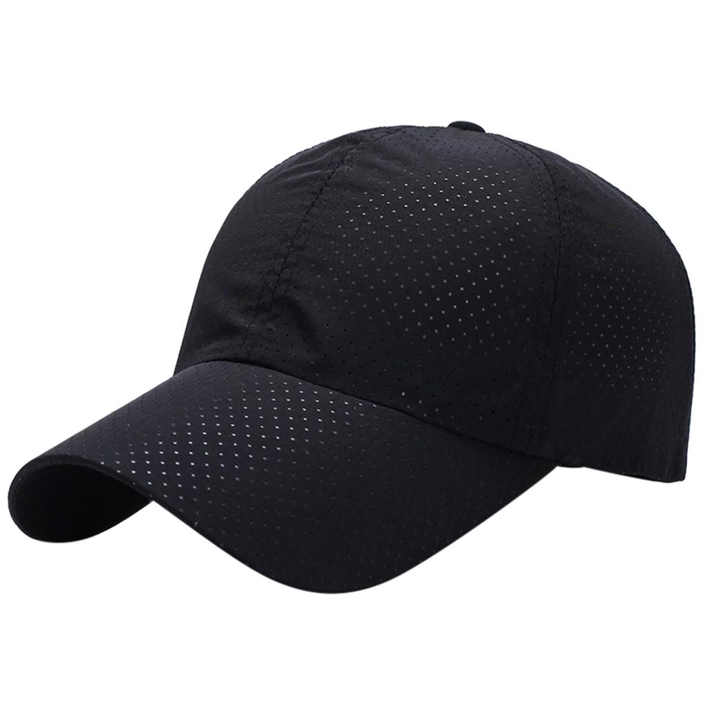 Breathable Lightweight Sports Cap for Men and Women, Adjustable Quick-Dry Baseball Hat for Outdoor Activities