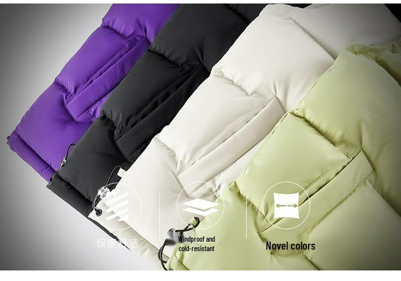 Men's Thickened Corduroy Patchwork Vest for Autumn/Winter