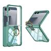 Samsung Zflip7 Mobile Phone Case Transparent Airbag Ring Connected Simple Anti Fall Folding Full Package