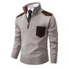 Autumn and Winter Tops Men's Stand-up Collar Thickened Sweater Knitted Sweater Pullover Plus Size Knitted Top Men's