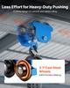 VEVOR Manual Trolley, 0.5 Ton Load Capacity, Push Beam Trolley with Dual Wheels, Adjustable for I-Beam Flange Width 53 mm to 140 mm