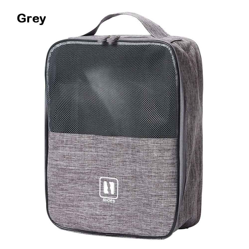 New Oxford Cloth Shoe Storage Bags Waterproof Hanging Travel Shoe Bag Multi-function Portable Shoe Organizer серый