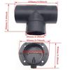60mm/75mm Y Branch T Piece Air Vent Ducting Outlet Connector For Webasto Air Diesel Parking Heater Exhaust w/Regulating Valve