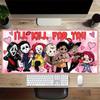 Large Multi-Size Non-Slip Rubber Base Horror, Anime, Characters Mouse Pad, Stitched Edges Keyboard Desk Mat for School, Office, Home, Gift f