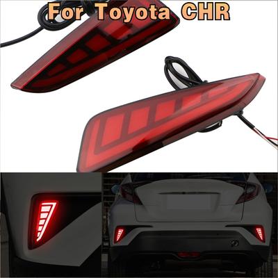 LED 2 Funkce Zadní Nárazník Auta LED Mlhová Světla Lampy Brzdové Světlo pro Toyota CHR C-HR 2018 2022 Příslušenství