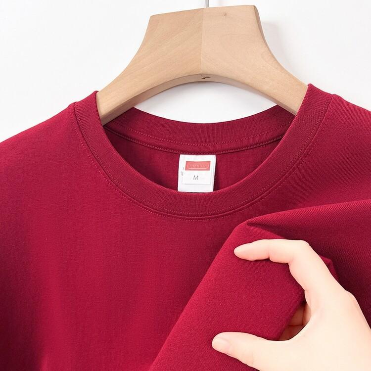 

Мужская футболка из чистого хлопка с короткими рукавами, летняя повседневная деловая рубашка с круглым вырезом, простой универсальный однотонный топ, мужская одежда 3XL