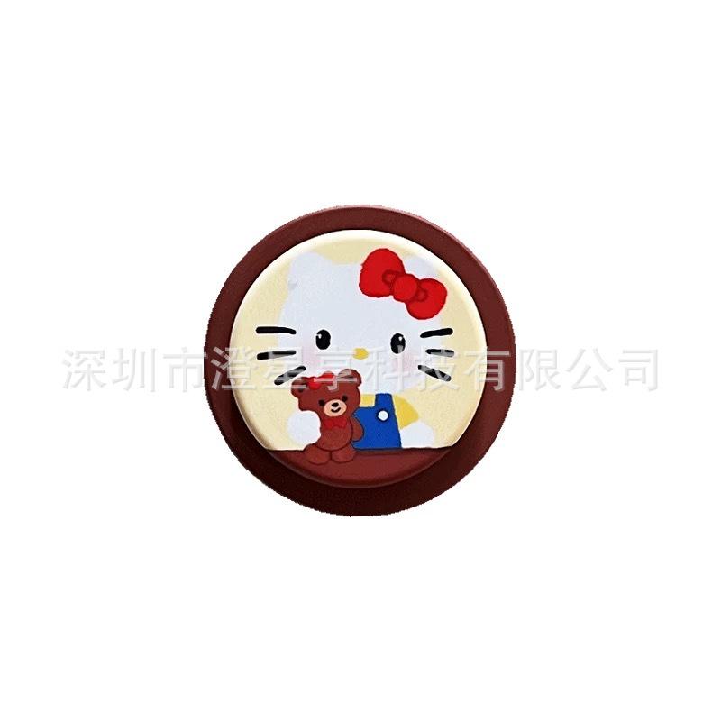MagSafe Compatible Cartoon Cat Desk Stand with Strong Magnetic Airbag Retraction