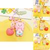 Adorable Jinnew Cream Bear Face Holding Keychain Resin Pendant Cute Decoration Gift