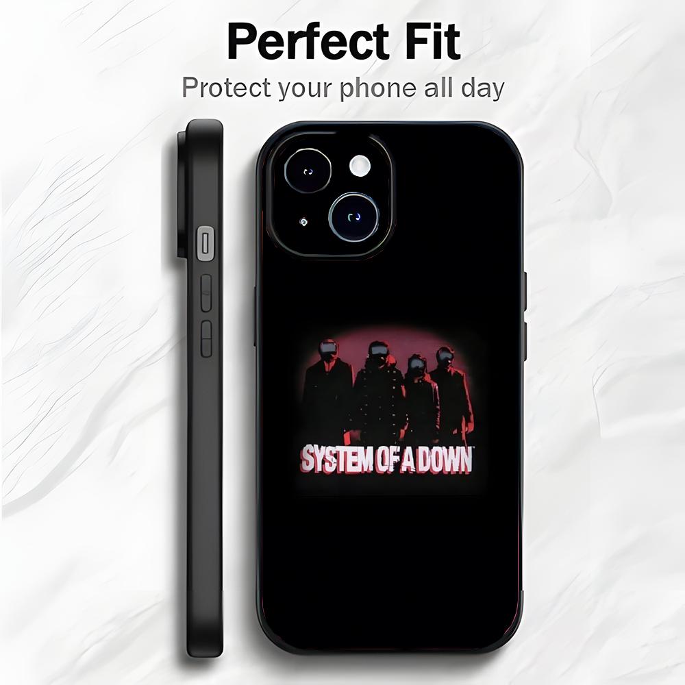 Heavy Rock Band S-System Of A Down Phone Case Phone Case Soft Packaging Lightweight For iPhone17 16 15 14 13ProMax