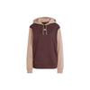 Sweatshirts Women's Contour Brown Hooded Moderate Regular (Unisex) Sweatshirts IS5243