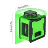 Mini Portable Laser Level 5-Line Green Light Projector with Automatic Leveling
