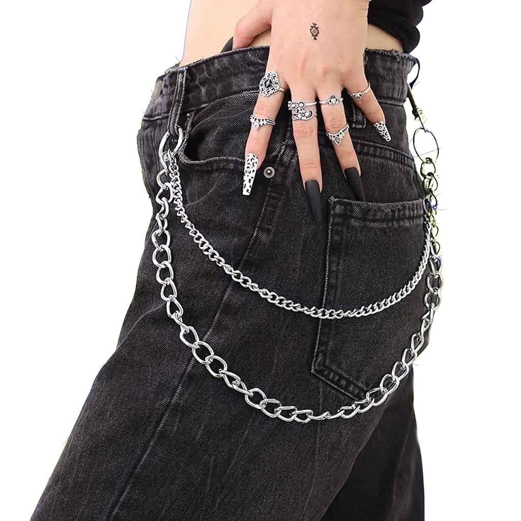Retro hip hop cold wind waist chain pendant, punk versatile metal chain men's and women's trousers