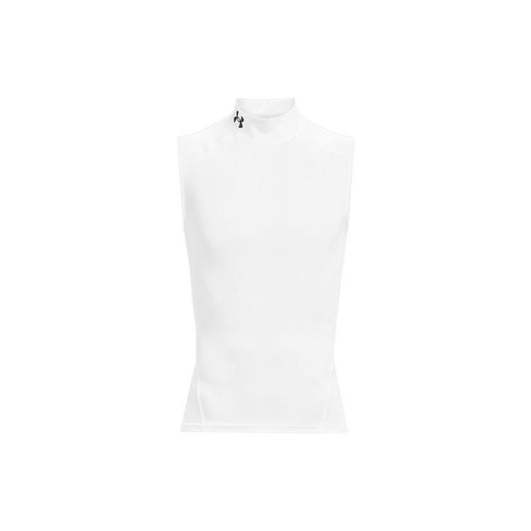 

Under Armour High Neck Sleeveless Compression Sports Fitness Shirt Men tops White 1361521-100 XL