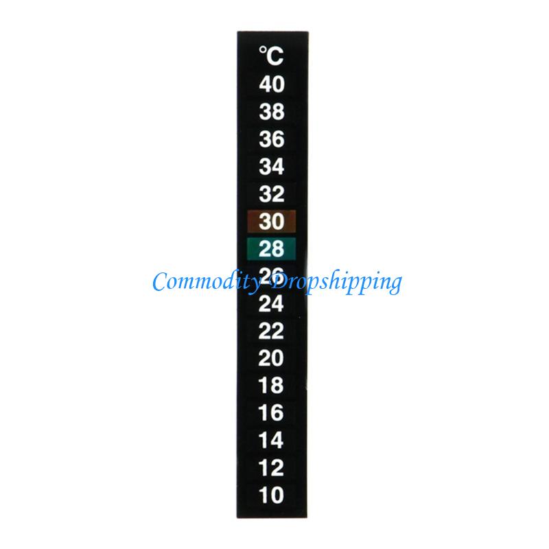 Y5JC 10PCS on Thermometer Strips Multipurpose Adhesive Temperature Stickers China Mainland