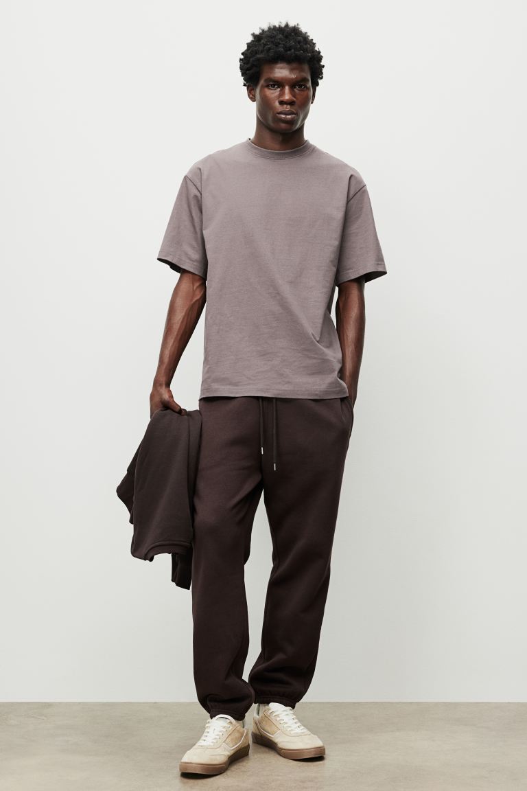 

Футболка свободного кроя HM темно-серая