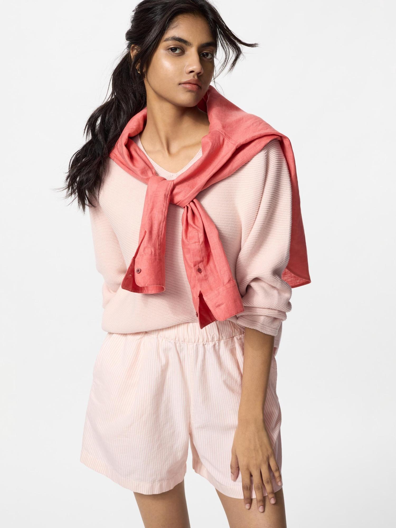 

Uniqlo Cotton Easy Short Pants Stripe 11 PINK/WOMEN S