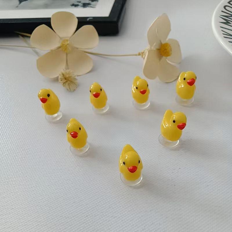 10 Adet Sevimli Karikatür Ördek Ayakkabı Süsü Kadın Erkek Ayakkabı Aksesuarları İçin Kendin Yap Ayakkabı Çiçekleri Çıkarılabilir Dekoratif Tokalar
