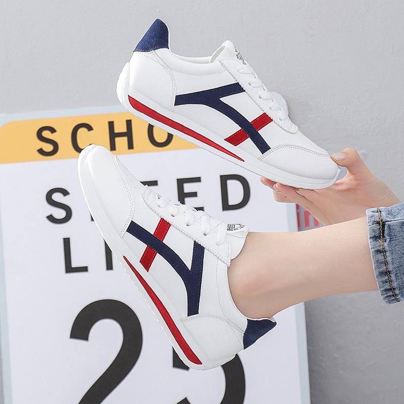 Women's Shoes  Spring New Small White Shoes Women's Real Microfiber Casual Forrest Gump Shoes Student Skate Shoes