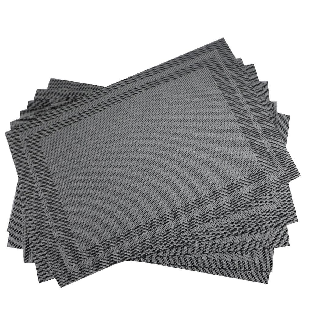Tovaglietta 6 pezzi tovagliette da pranzo in PVC da cucina per la tavola, tappetino da pranzo sottobicchiere a prova di acqua, centrini individuali, tappetini per tazze