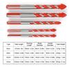 5pcs 6mm 6mm 8mm 10mm 12mm Ceramic Tile Drill Bit Orange Color Drill Bit Set  Wall Drilling