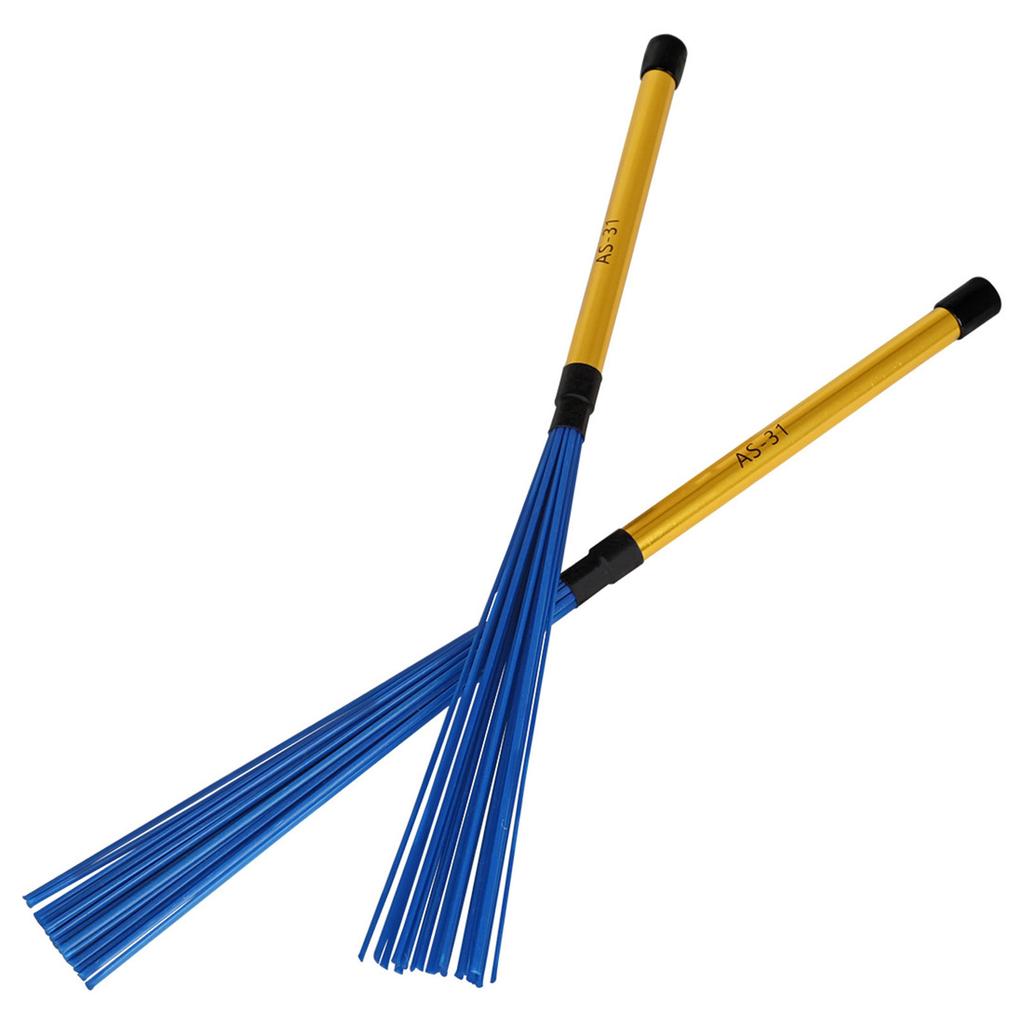 1Pair Rod Drum Sticks Brush Professional Nylon Drumsticks Brushes Multi-Rod Bundle Sticks Nylon Dowels Enduring