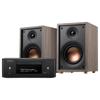 HiVi Oasis Passive Bookshelf Speakers with Denon RCD-N12 Receiver