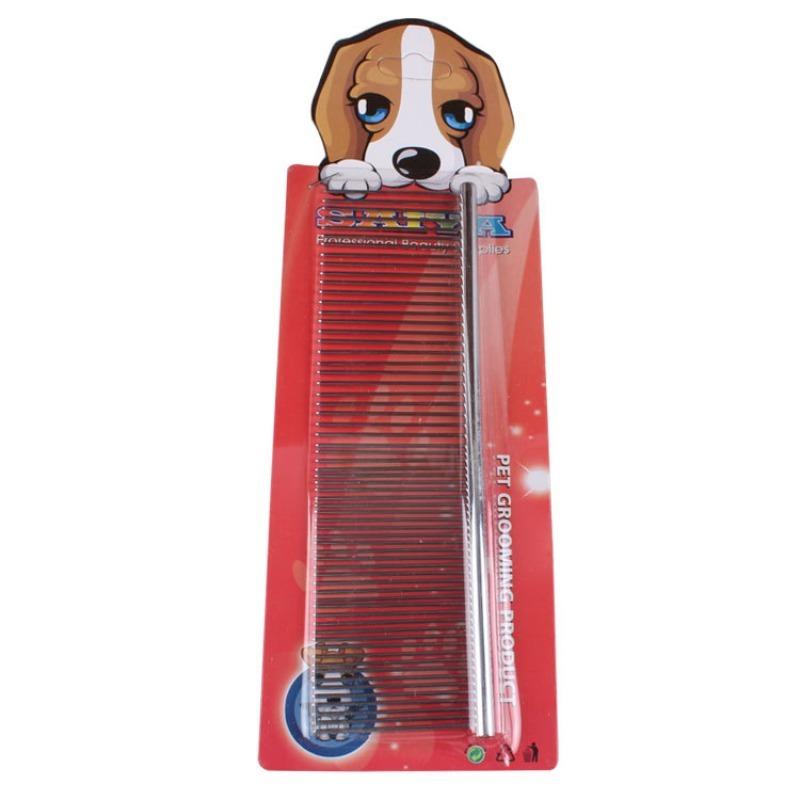 Pet Comb, Pet Dog Grooming Comb, Pet Dog Stainless Steel Bar Comb, Dog Bar Comb