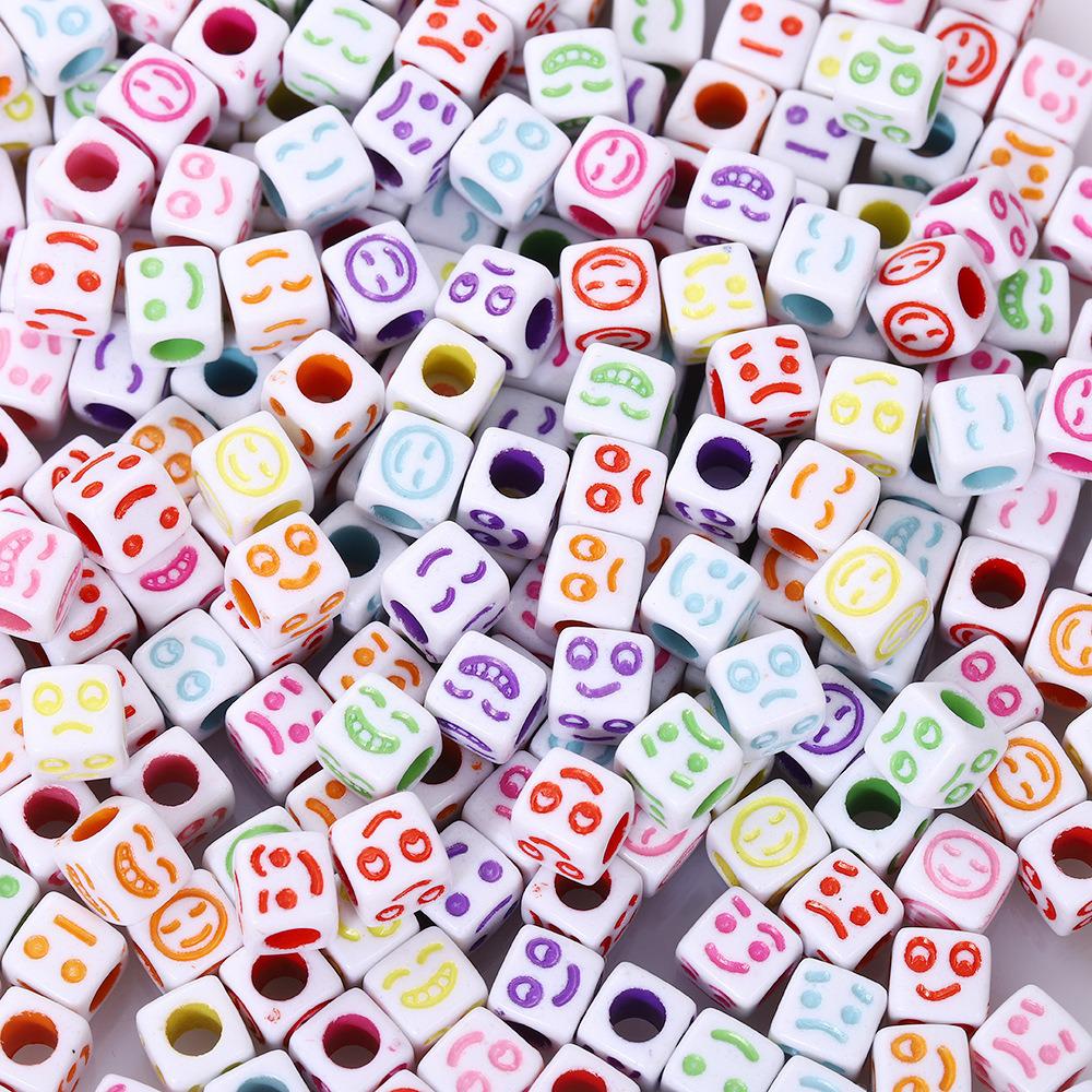 Acrylic Letter Beads for Kids' Jewelry Making – Educational DIY Beading Accessories