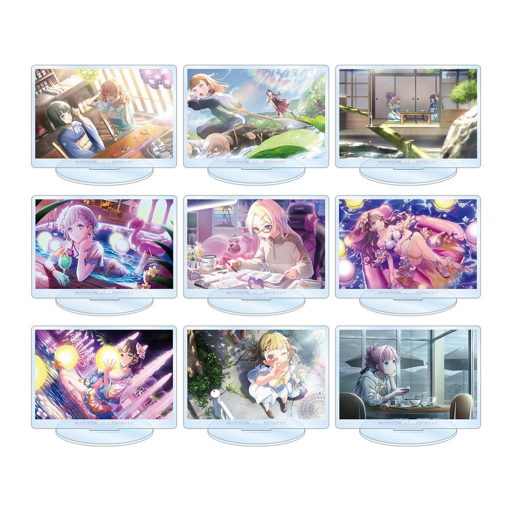 Love Hasunozora Academy School Idol Club Trading Acrylic Stand BOX Live! Girls' ver.A 9-piece