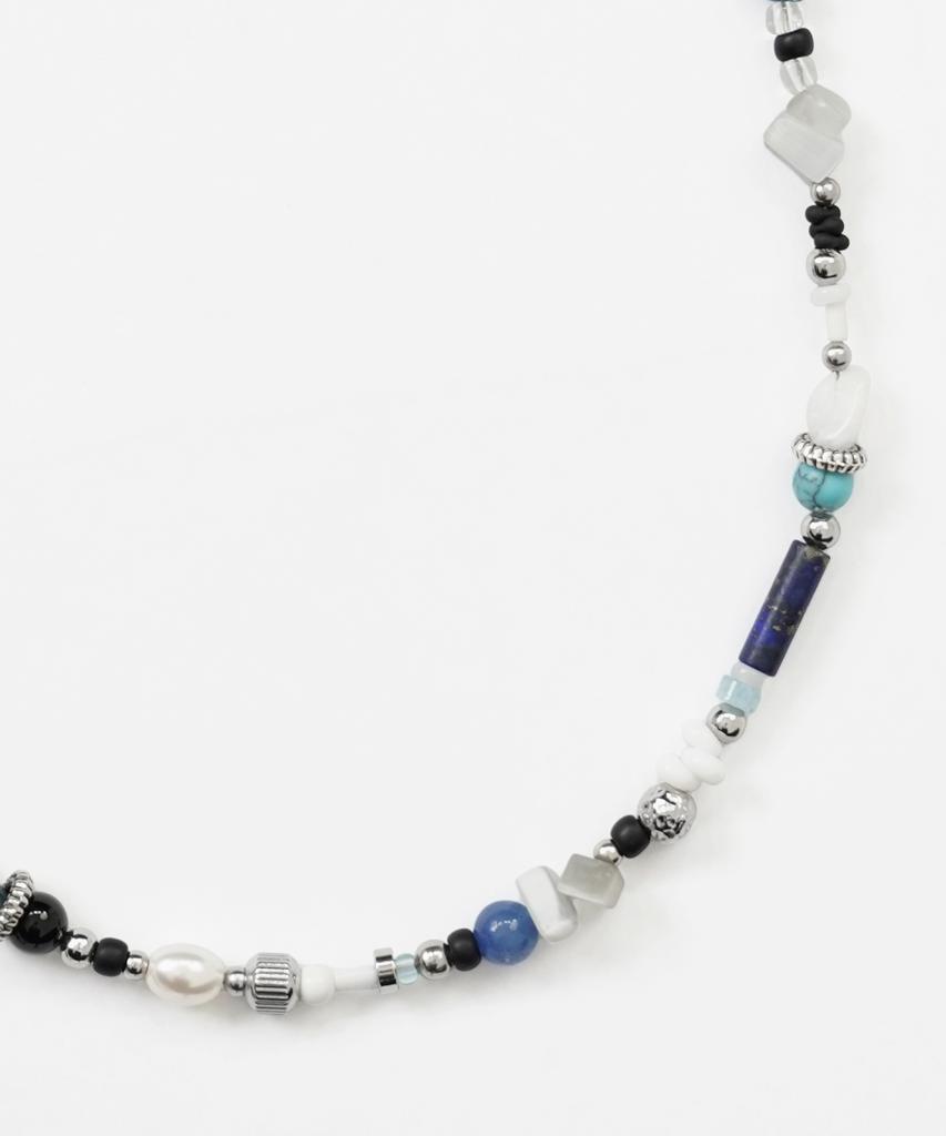 Acha Enif Multi Bead Necklace _ Blue