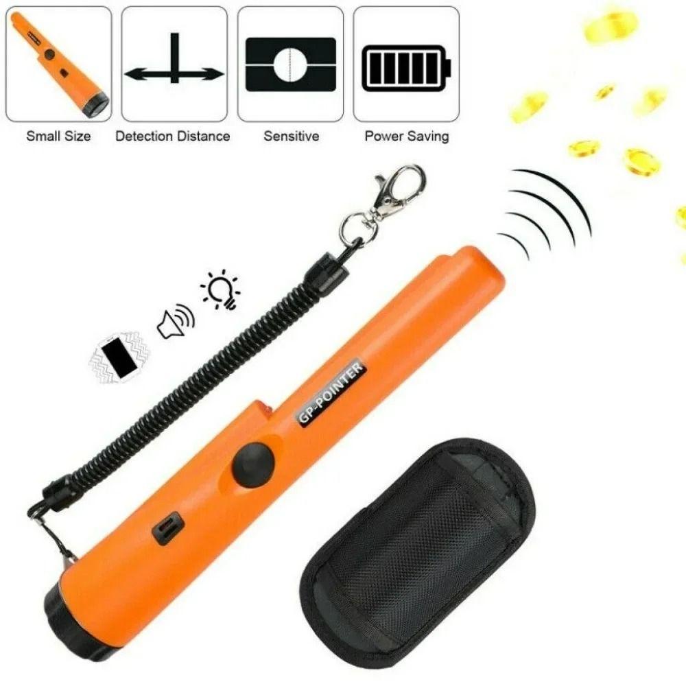 With LED Lights Handheld GP-Pointer 360° Scan Metal Pinpointing Rod Metal Detector  Underground