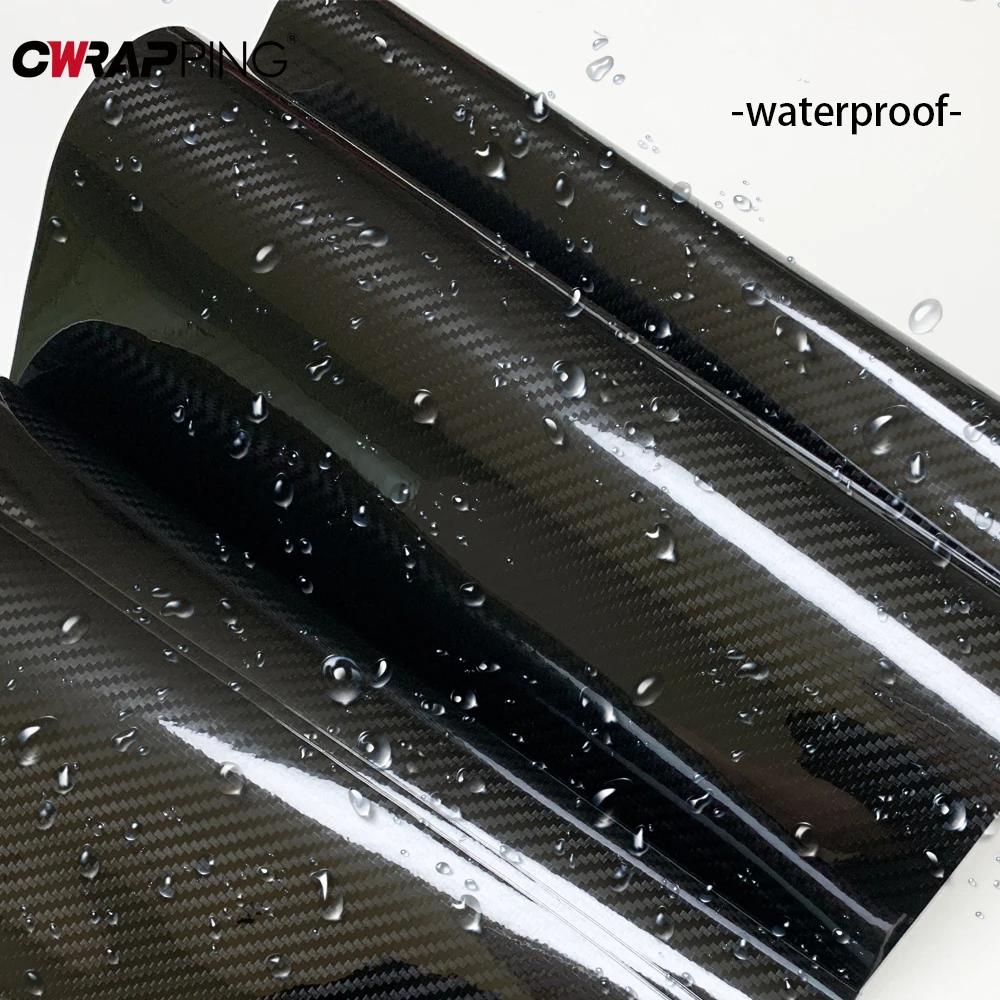 5D Carbon Fiber Wrap Film Wrapping Foil Air-release Self-adhesive for Car Accessory Vinyl Car Stickers Personalized Custom Decal