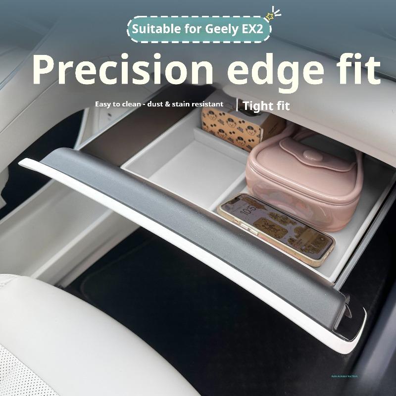 Fit For Geely EX2 Car Passenger Side Storage Box Drawer Divided Organizer Makeup Tray Interior Modified