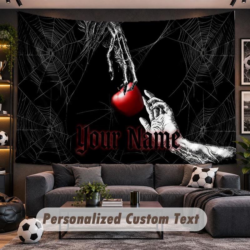 Wall Hanging Tapestry Custom NameDeath Note Pattern Personalized Printed Fabric Wall Decor