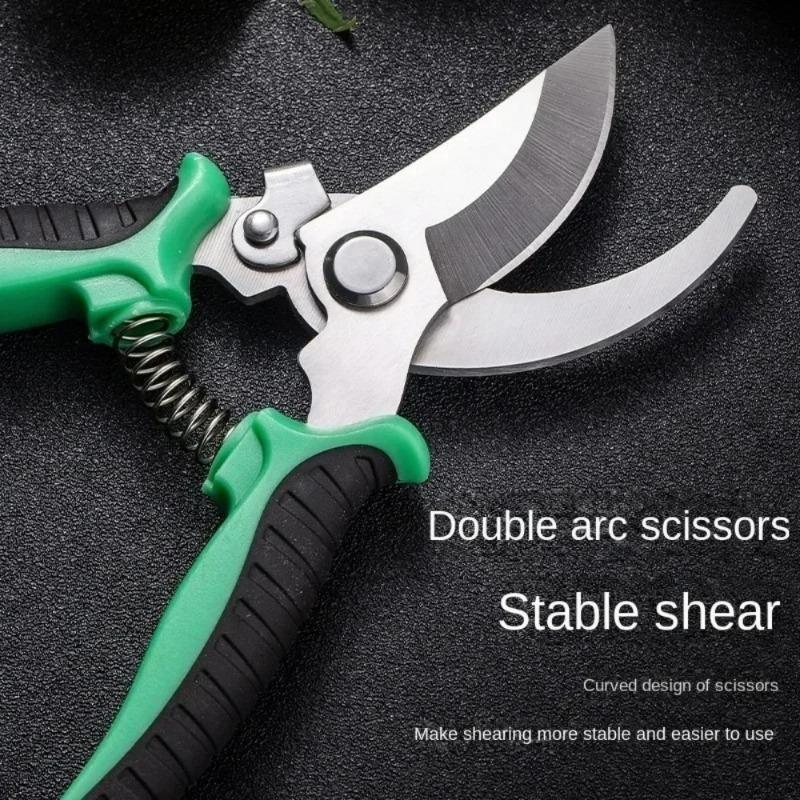 Gardening Shears Ergonomic Handle with Sharp Blades Durable Garden Pruning Shears For Harvesting Flower Fruit Labor Saving Tool