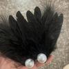 Ballet Style Feather Hair Clips Feather Side Hair Clips Gift Faux Pearl Hair Clips