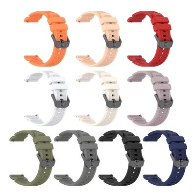 Schweißfeste Leichte Silikonarmbänder 24mm Unisex Sportliches Armband Atmungsaktive Silikon-Uhrenarmbänder passend für Smartphones