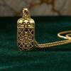Mini Tarotkarten Anhänger Halskette, Bunter Antikmessing Käfig Anhänger mit 22 Großen Arkana, Spiritueller Schmuck für Frauen, für Tarot-Liebhaber Anfänger