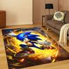 3D S-Sonic Cartoon Game Carpet Rug for Bedroom Living Room Sofa Doormat Home Decor,Kids Play Area Rug Non-slip Christmas Gift