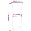 VidaXL Balcony Side Awning 100x250 Cm Brown 48417