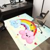 rainbow cloud Crystal Velvet chair mat Area Rug - Non-Slip, Floor Mat, Office Desk Chair Rugs, Bedroom Decor.Christmas Gift-1106171