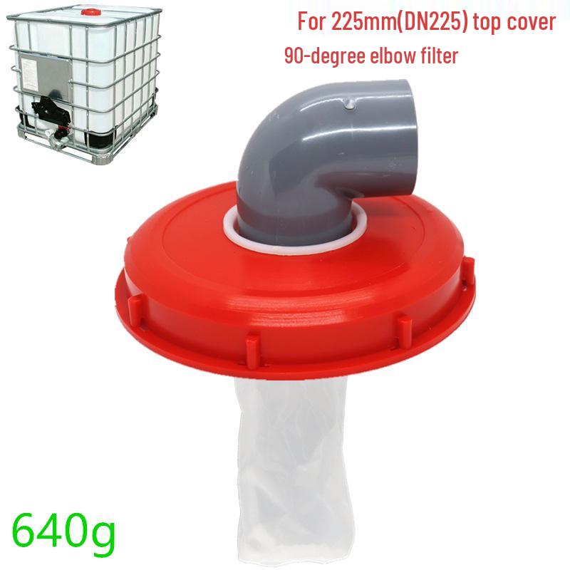 IBC Ton Barrel Plastic Lid with Filter Screen, 163mm/245mm, DN150
