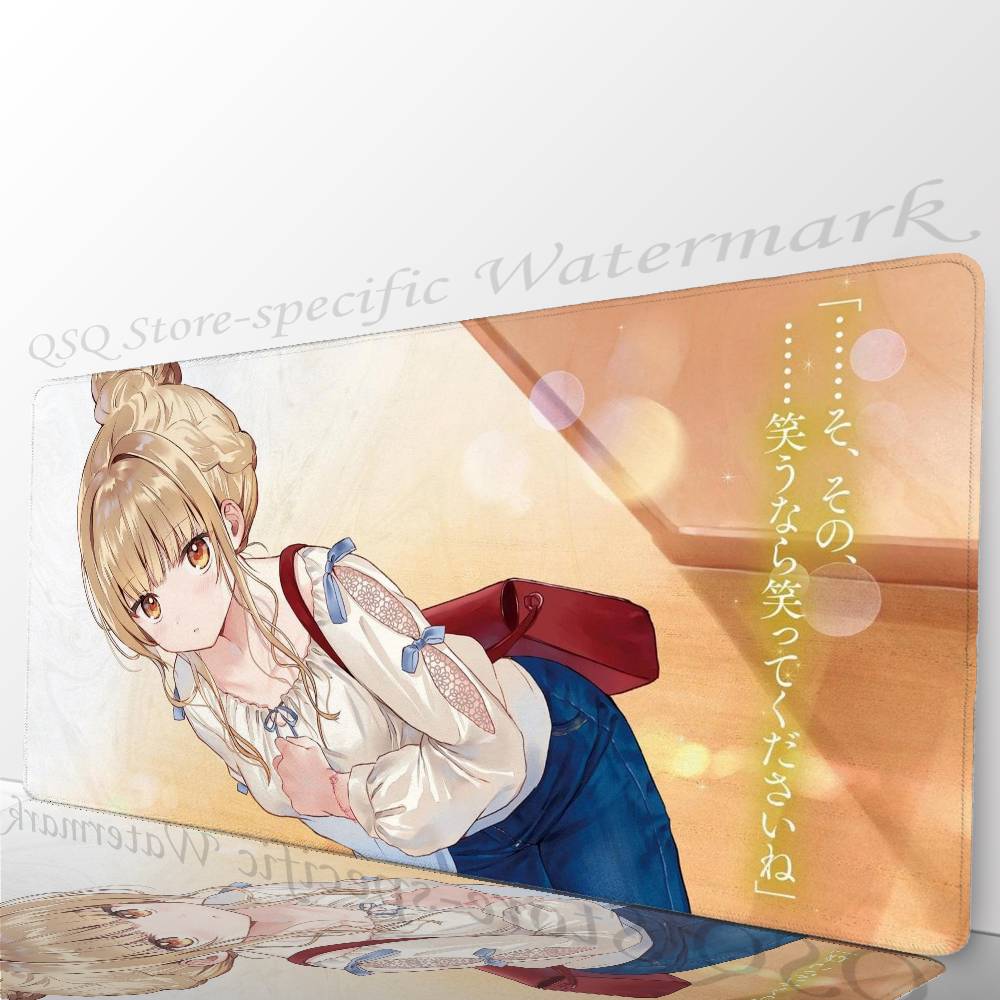 Der Engel von nebenan verwöhnt mich bis zur Besinnungslosigkeit Anime Mauspade Maismatte Schreibtischmatte Mit Polster Gaming Zubehör Prime Gaming XXL Tastatur P
