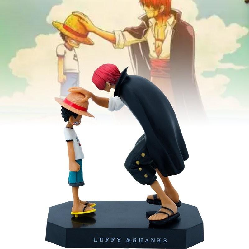 Vibrant Luffy And Shanks Pvc Model For Home Decor And Anime Collector Displays